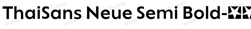 ThaiSans Neue Semi Bold字体转换